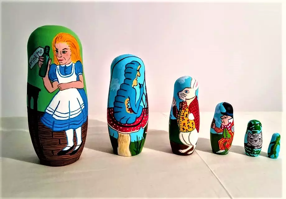 Alice in Wonderland Nesting Dolls 2020
