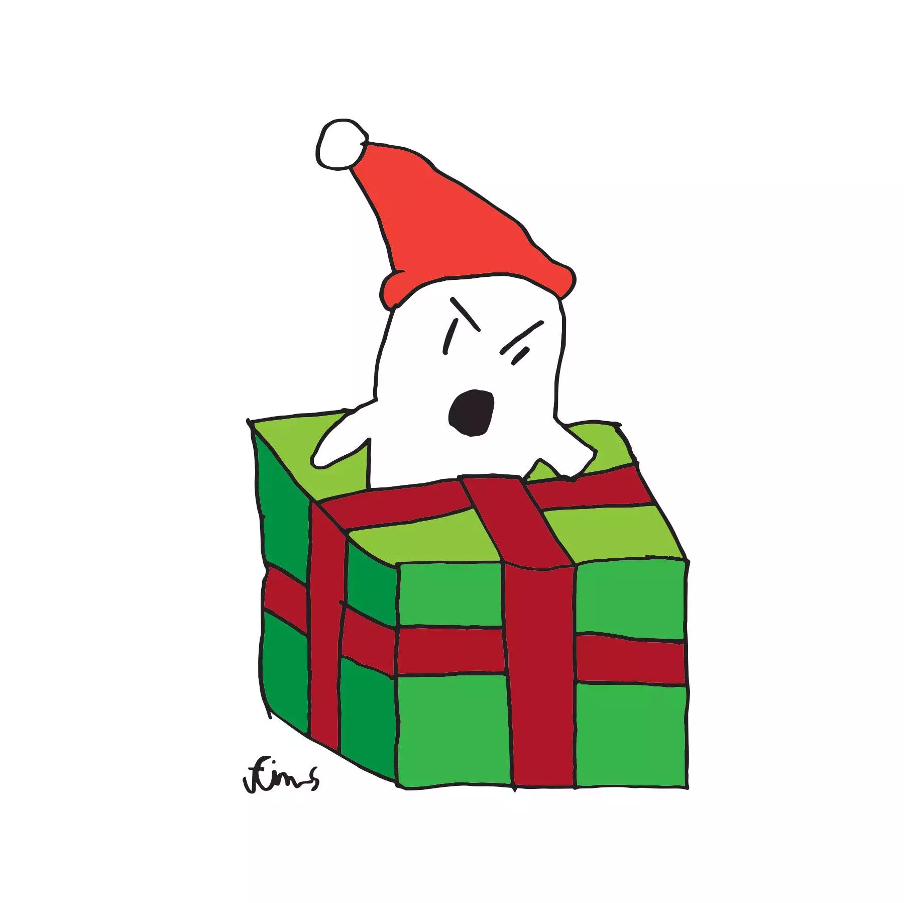 Finn - Ghost of Christmas Presents drawing 2017