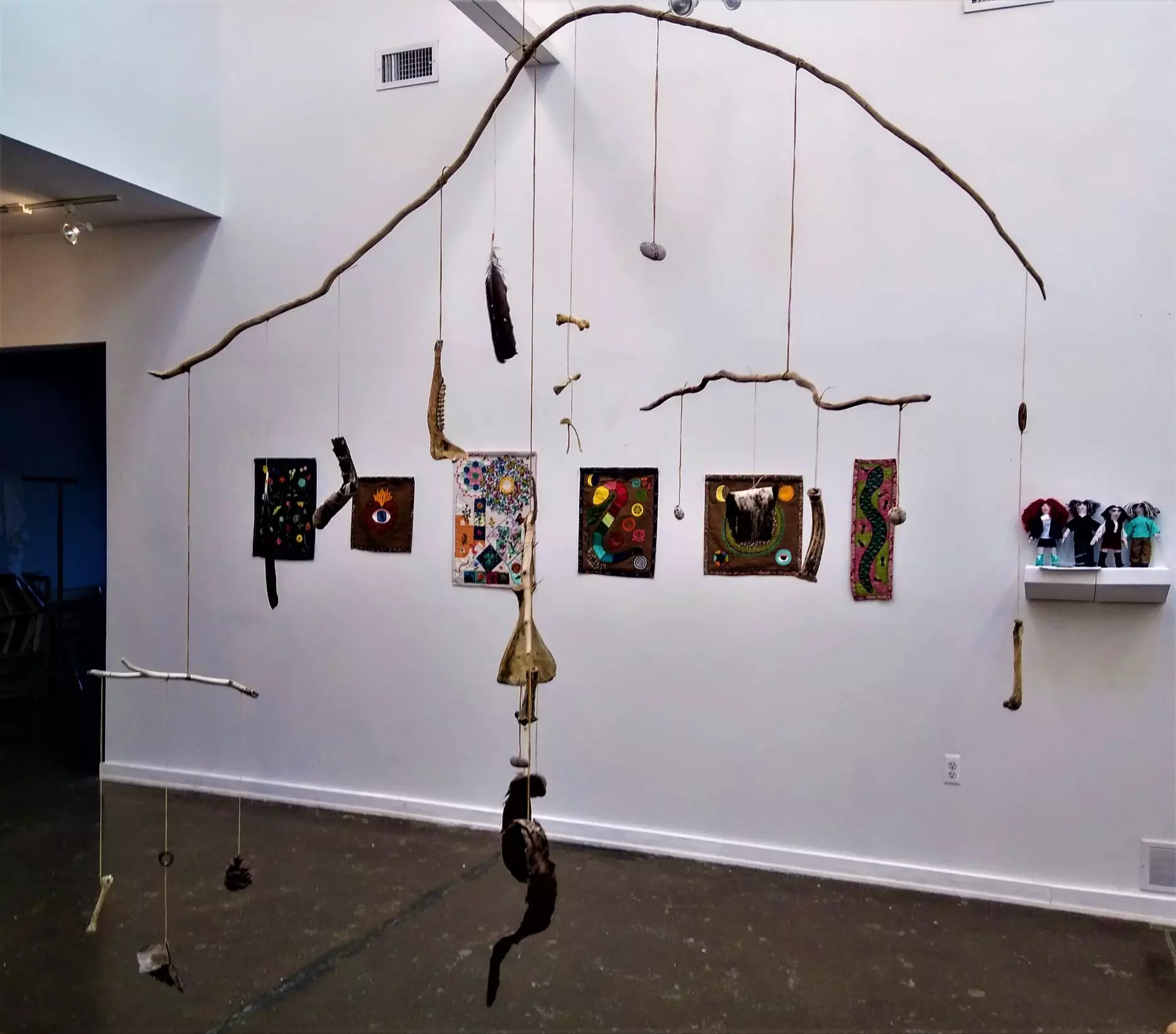 Floating Forest Mobile installation shot at Galerie Camille 2021