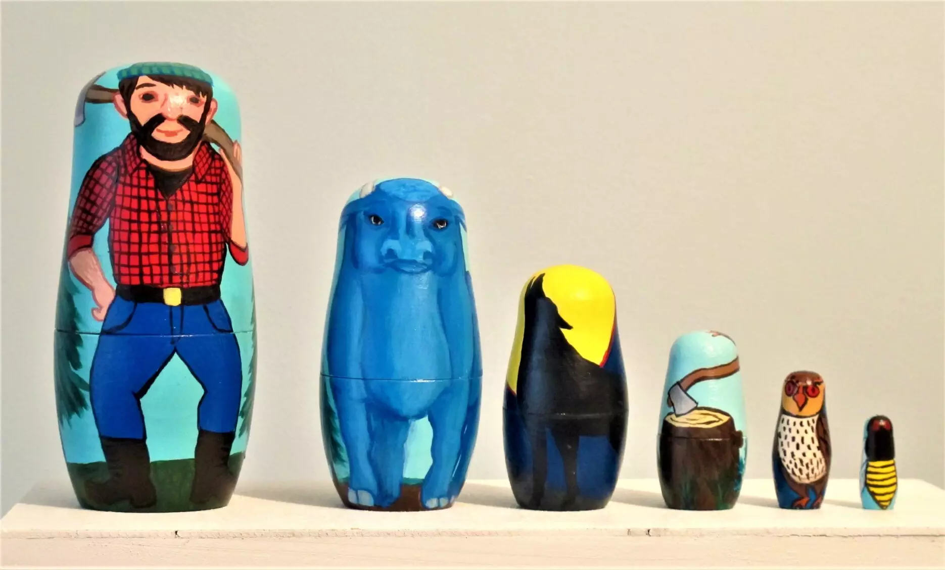 Paul Bunyan Nesting Dolls 1 2016
